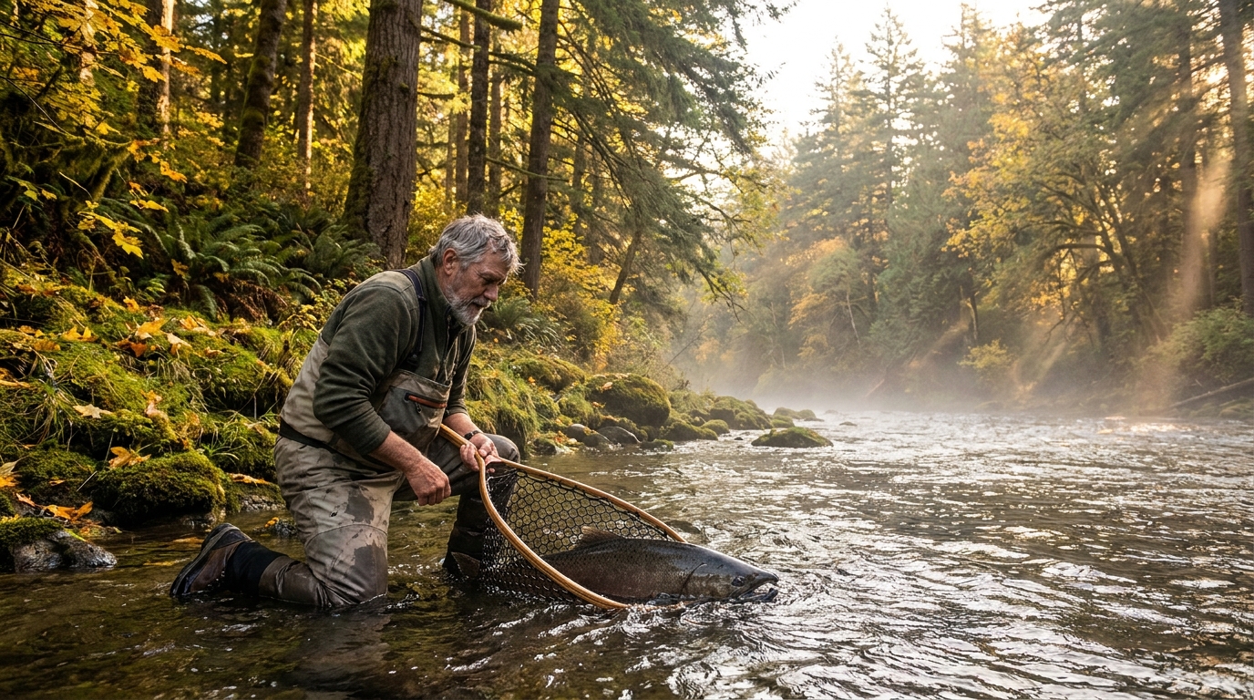 Nehalem River Fall Chinook Salmon: Tillamook County's October Bank Fishing Guide