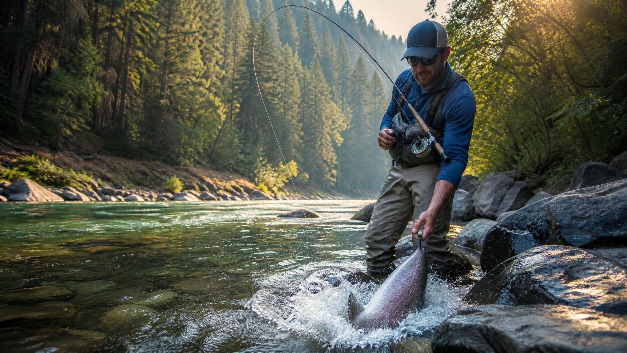 North Umpqua River Fall Chinook Salmon: Bank Fishing the Wild Run from Glide to Roseburg