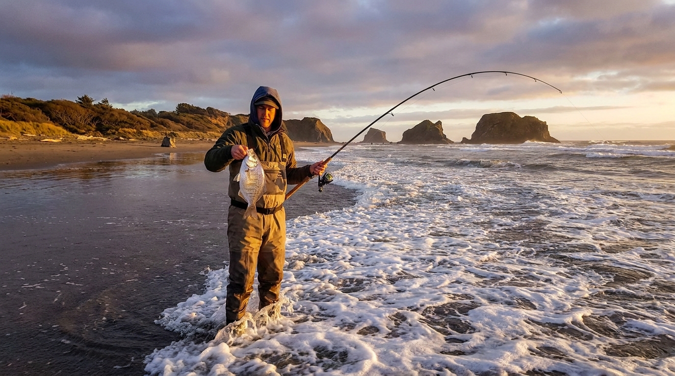Surf Perch Fishing on the Oregon Coast: Tactics for Beach and Jetty Anglers
