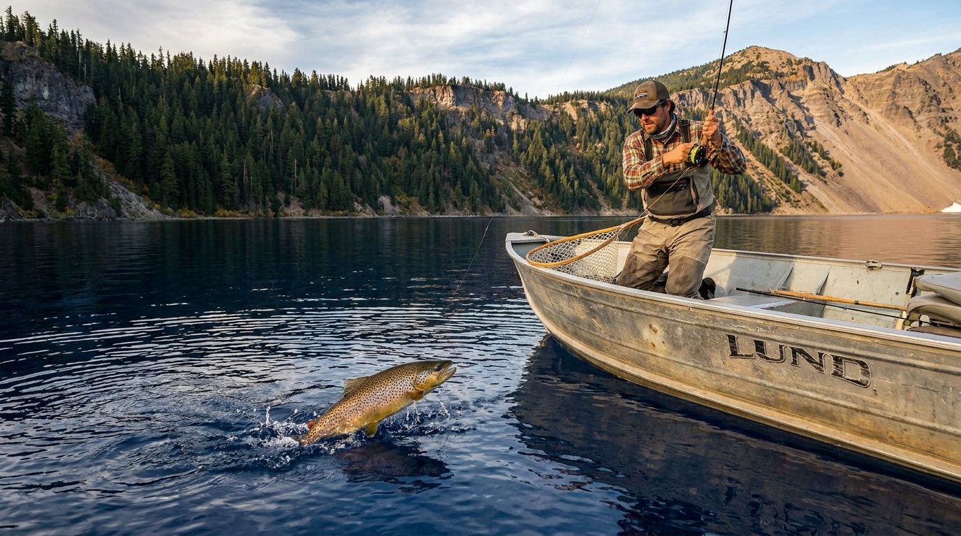 Paulina Lake Trophy Brown Trout: Summer Trolling in Newberry's Caldera