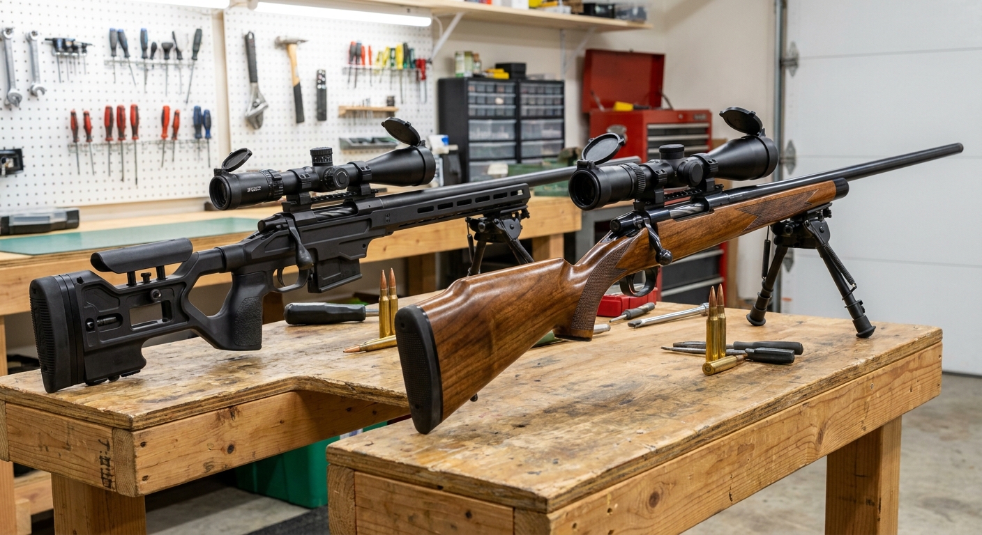 Rifle Stock Choice for Western Hunters: Chassis Systems vs. Traditional Bedded Stocks