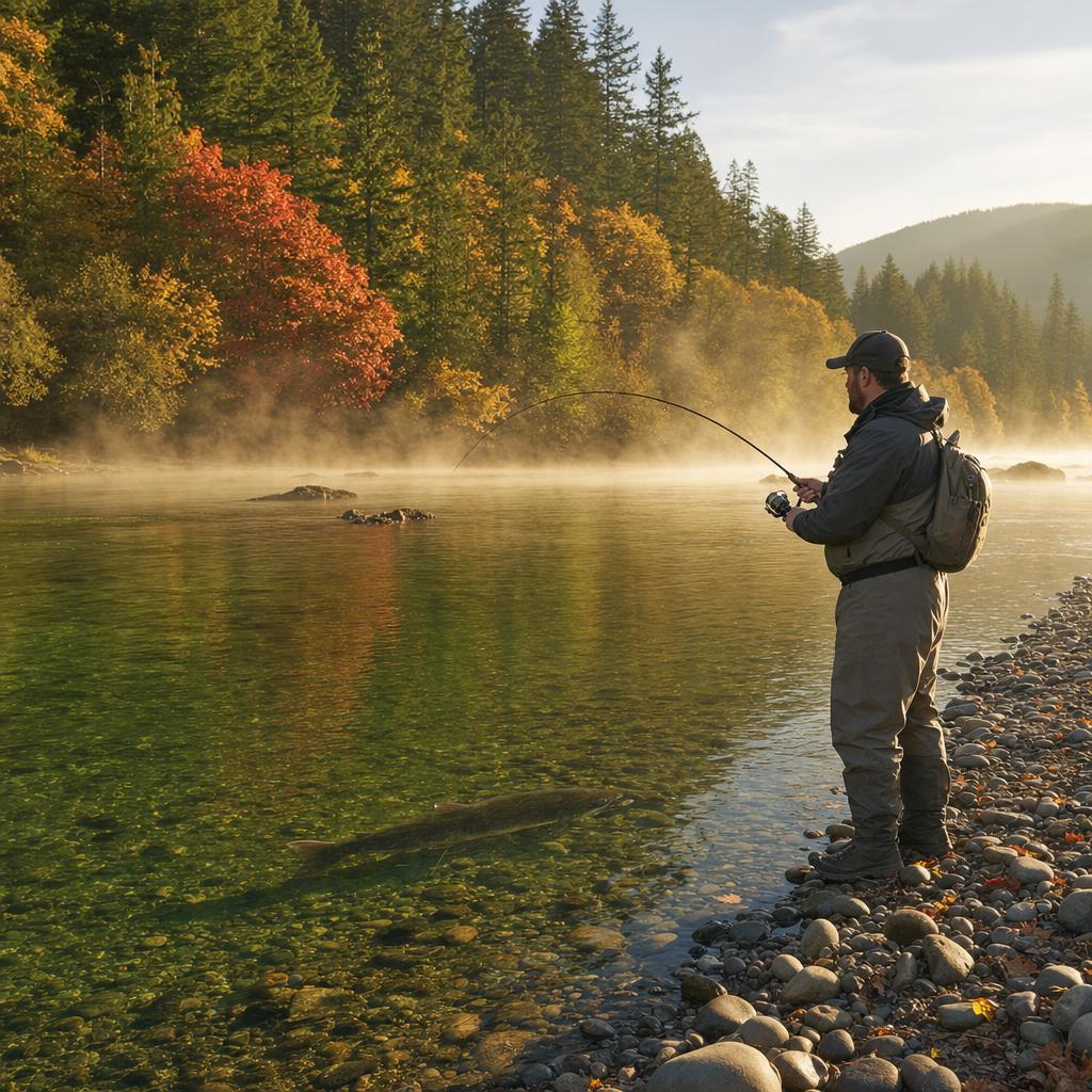 Santiam River Fall Chinook Salmon: North Fork and South Fork Bank Fishing Guide
